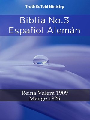 cover image of Biblia No.3 Español Alemán